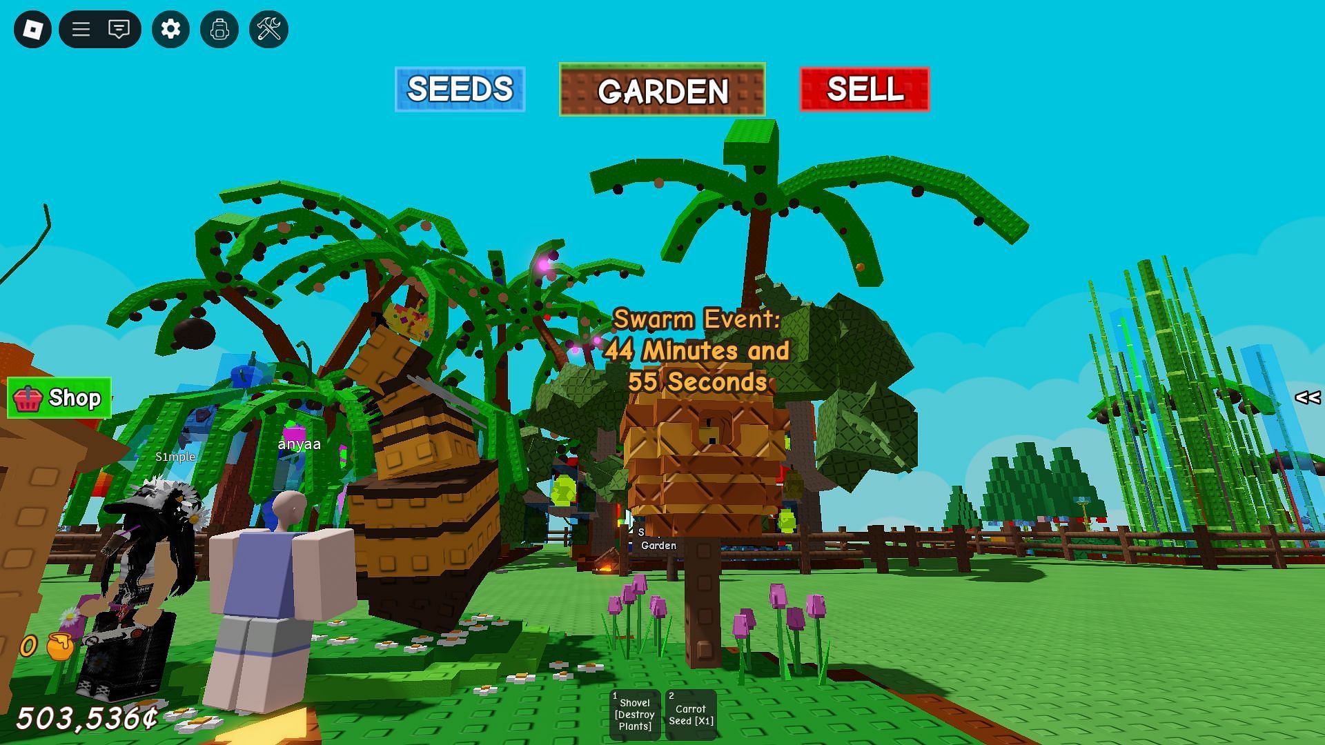 The Swarm Event countdown (Image via Roblox)